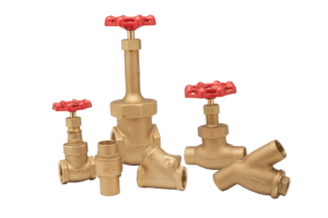 Industrial copper alloy valve for water and fluid systems